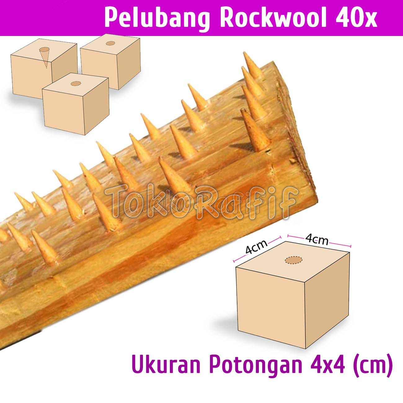 Pelubang Rockwool 40 Titik