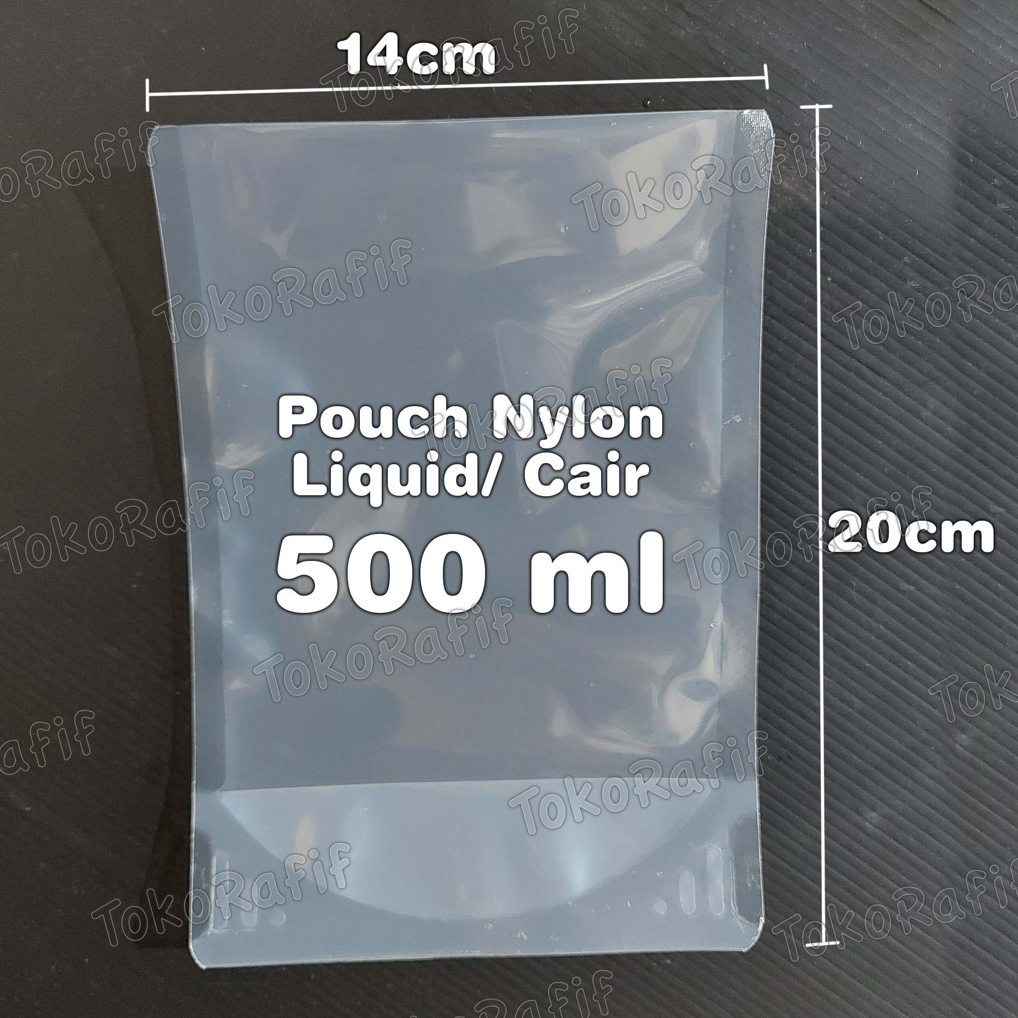 [50PCS]-Kemasan Pouch 500ml 14x20cm Liquid-Cairan Bahan Nylon Lldpe