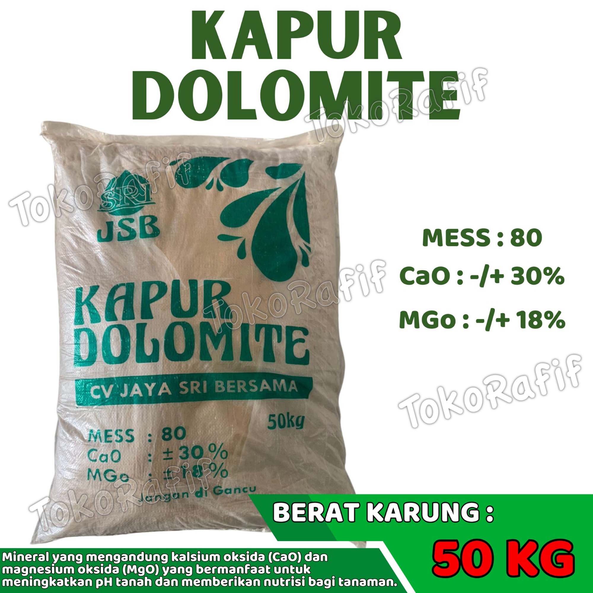 Pupuk Kapur Dolomit Super 1kg