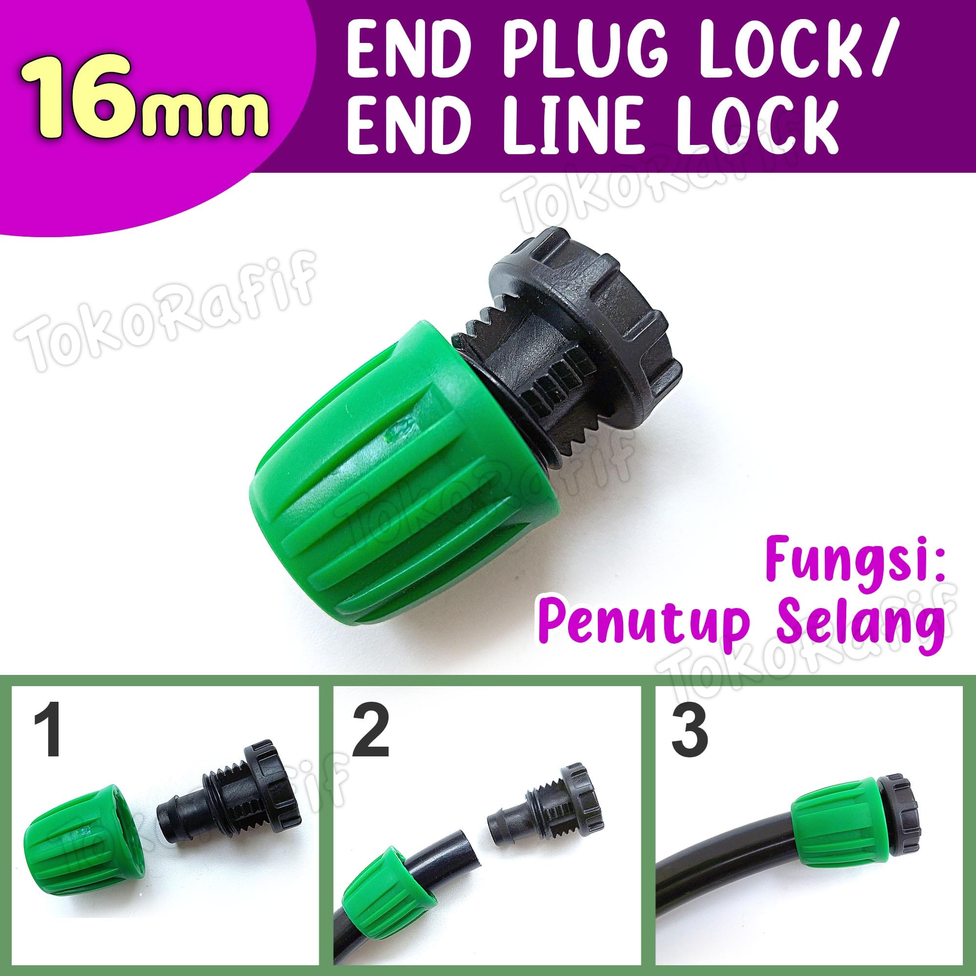 Nepel End 16mm Lock - End Plug/ End Line