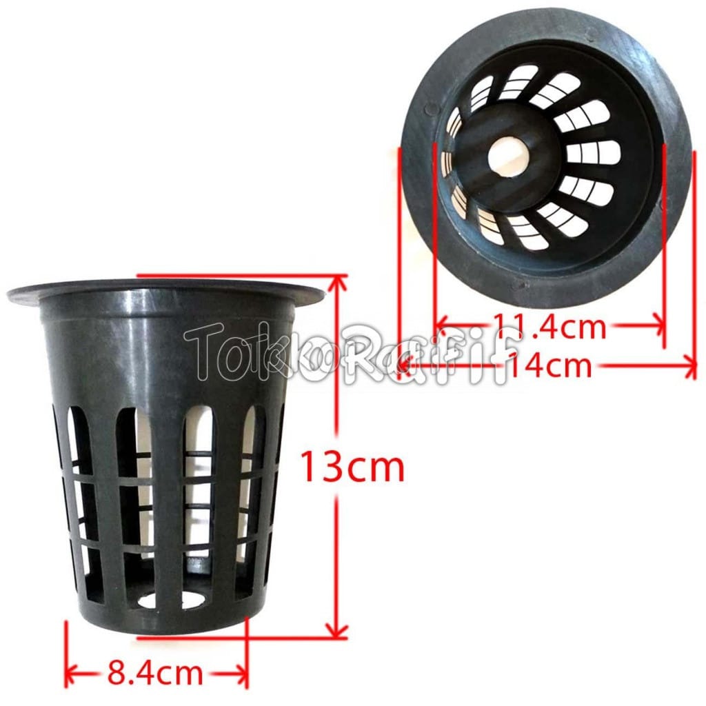 Netpot 12cm Hitam