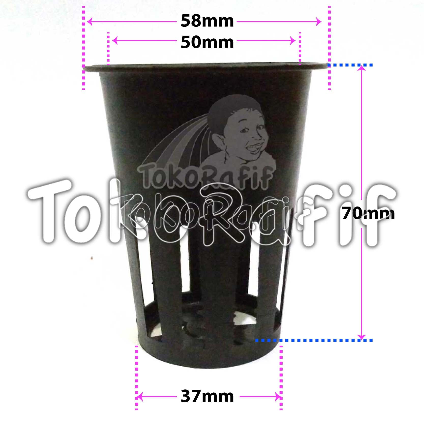 Netpot 7cm Hitam