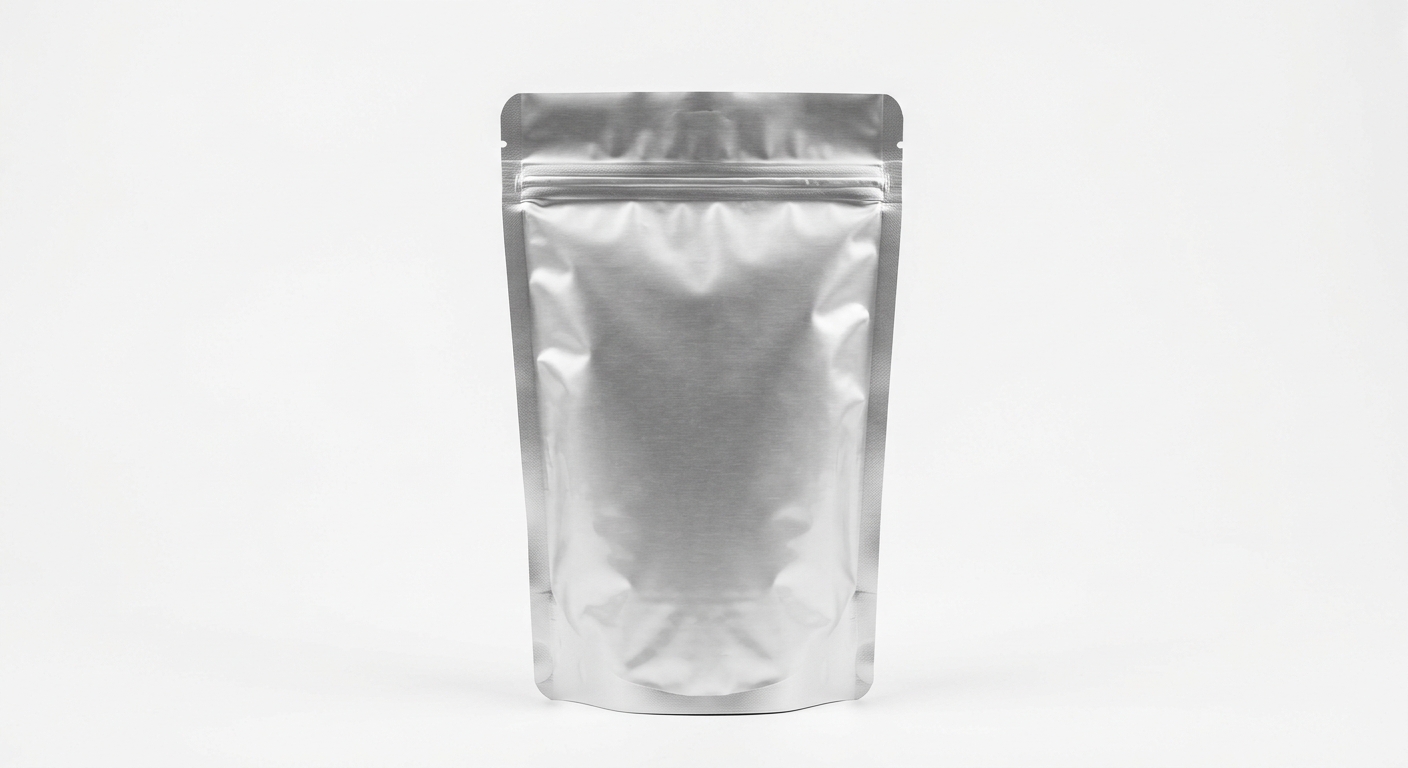 50PCS-Kemasan Pouch 500gr 14x23cm Zipper AluFoil