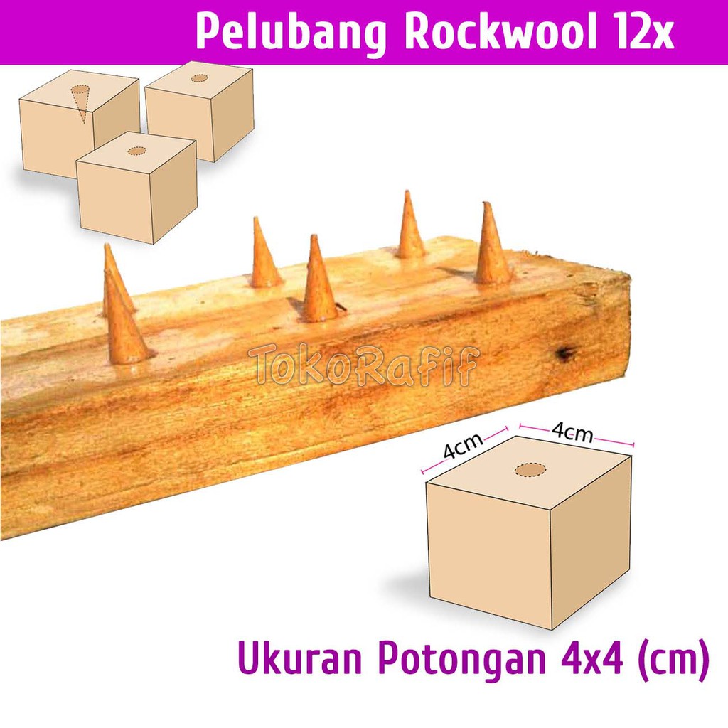 Pelubang Rockwool 12 Titik