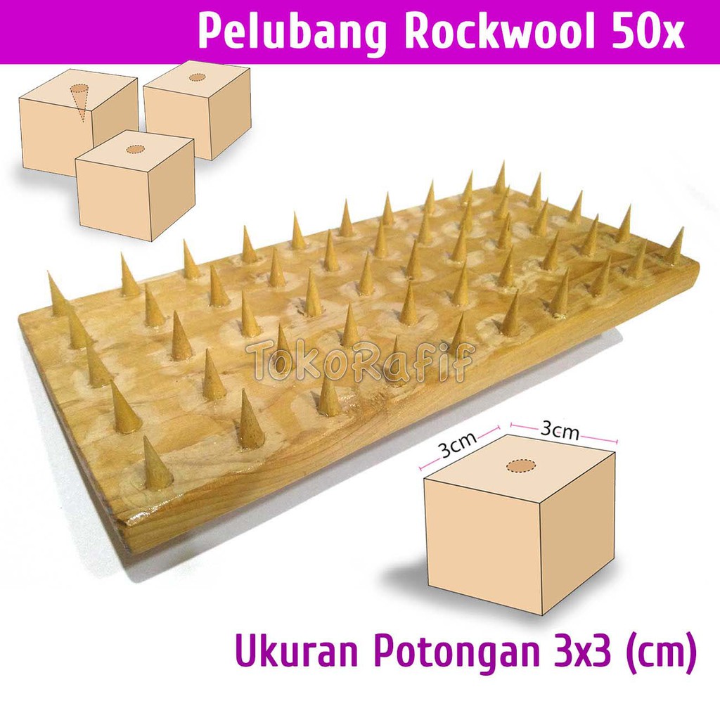Pelubang Rockwool 50 Titik