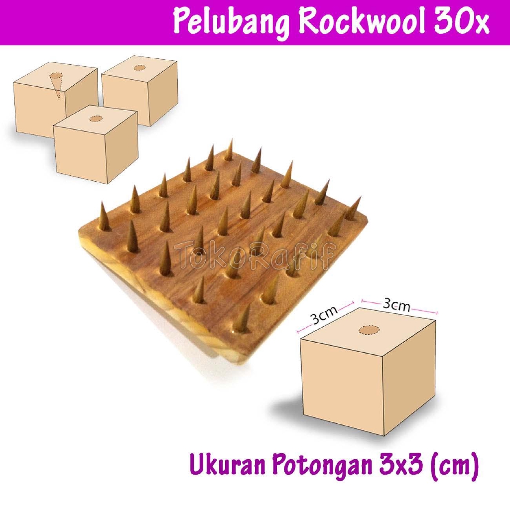 TokoRafif-Pelubang Rockwool 30-Titik