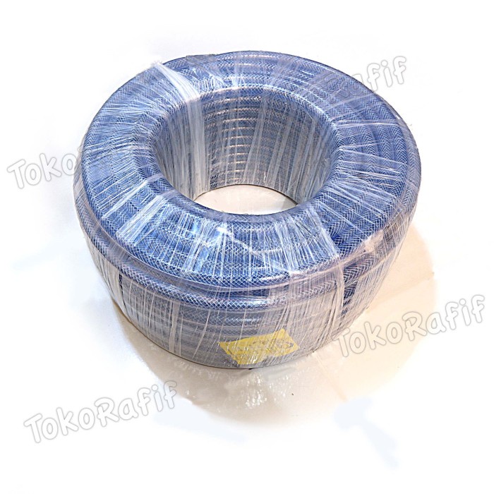 [5M]-Selang Benang 3/4-inch Tebal, Lentur, Bening dan Kuat-5 Meter