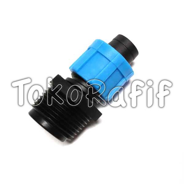 Connector Male 3/4x16-Driptape