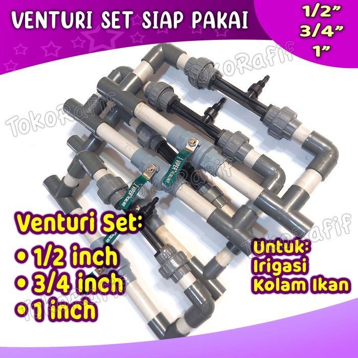 Venturi Injector 1/2 inch Venturi Set Paket Lengkap