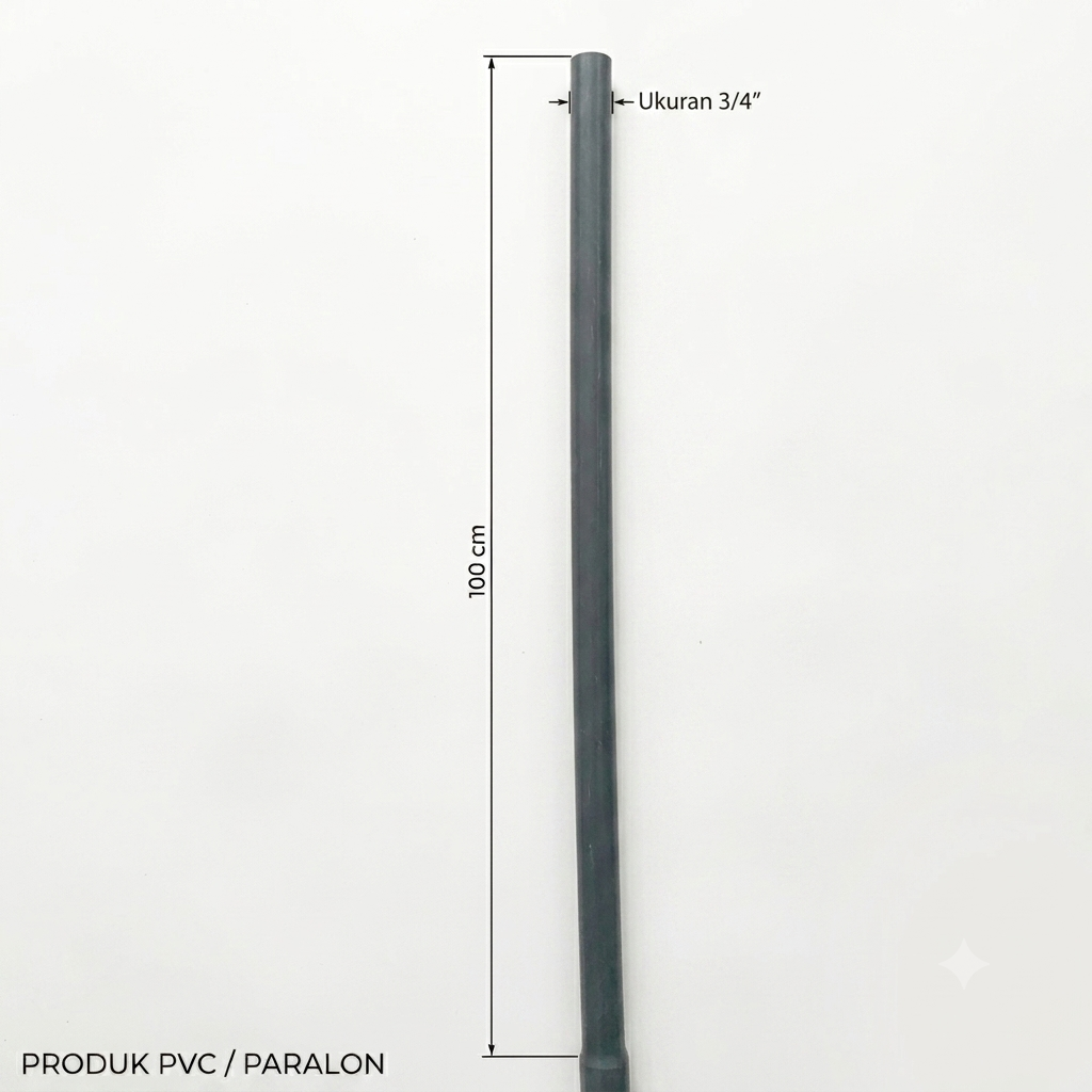 Pipa PVC 1/2 inch dan 3/4 inch Paralon per 1 meter - pvc-3-4-inch