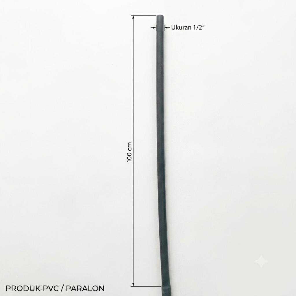 Pipa PVC 1/2 inch dan 3/4 inch Paralon per 1 meter - pvc-1-2-inch