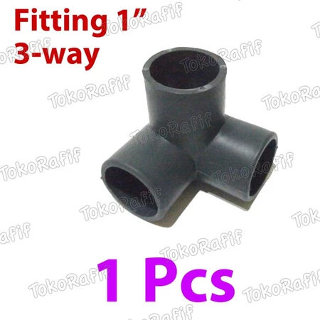 Fitting Pipa PVC 1-inch, 3 Way, 4 Way, 5 Way, Knee, Tee - 3-way