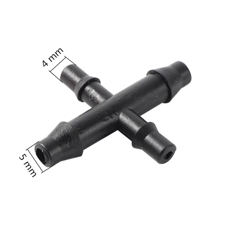Nepel Selang 7mm, Tee, Elbow, Cross, joiner, Endline - cross-7x5