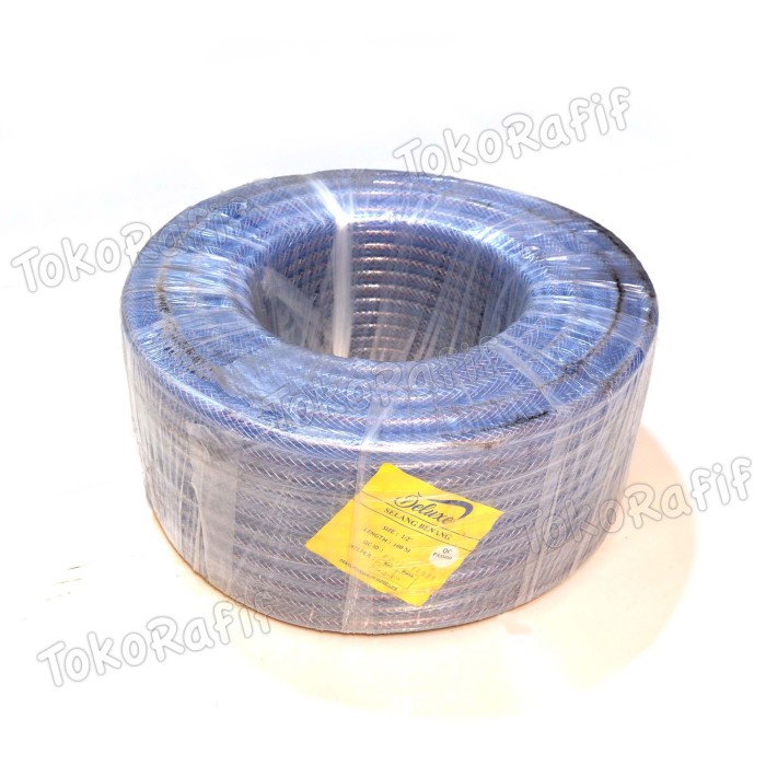 [5M]-Selang Benang 1/2-inch Tebal, Lentur, Bening dan Kuat-5 Meter