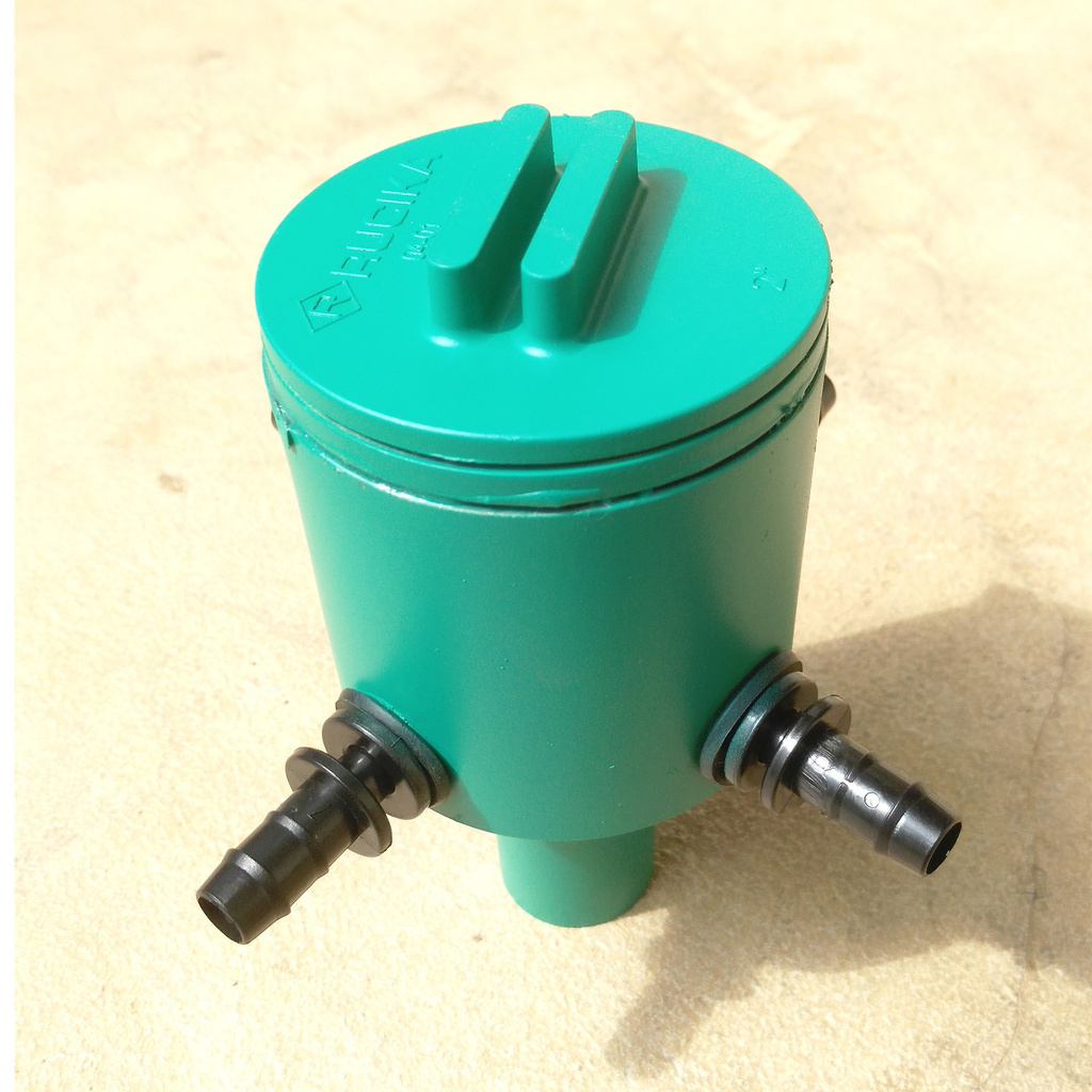 Manifold Hidroponik 1/2-inch x 4-titik-Selang 12mm