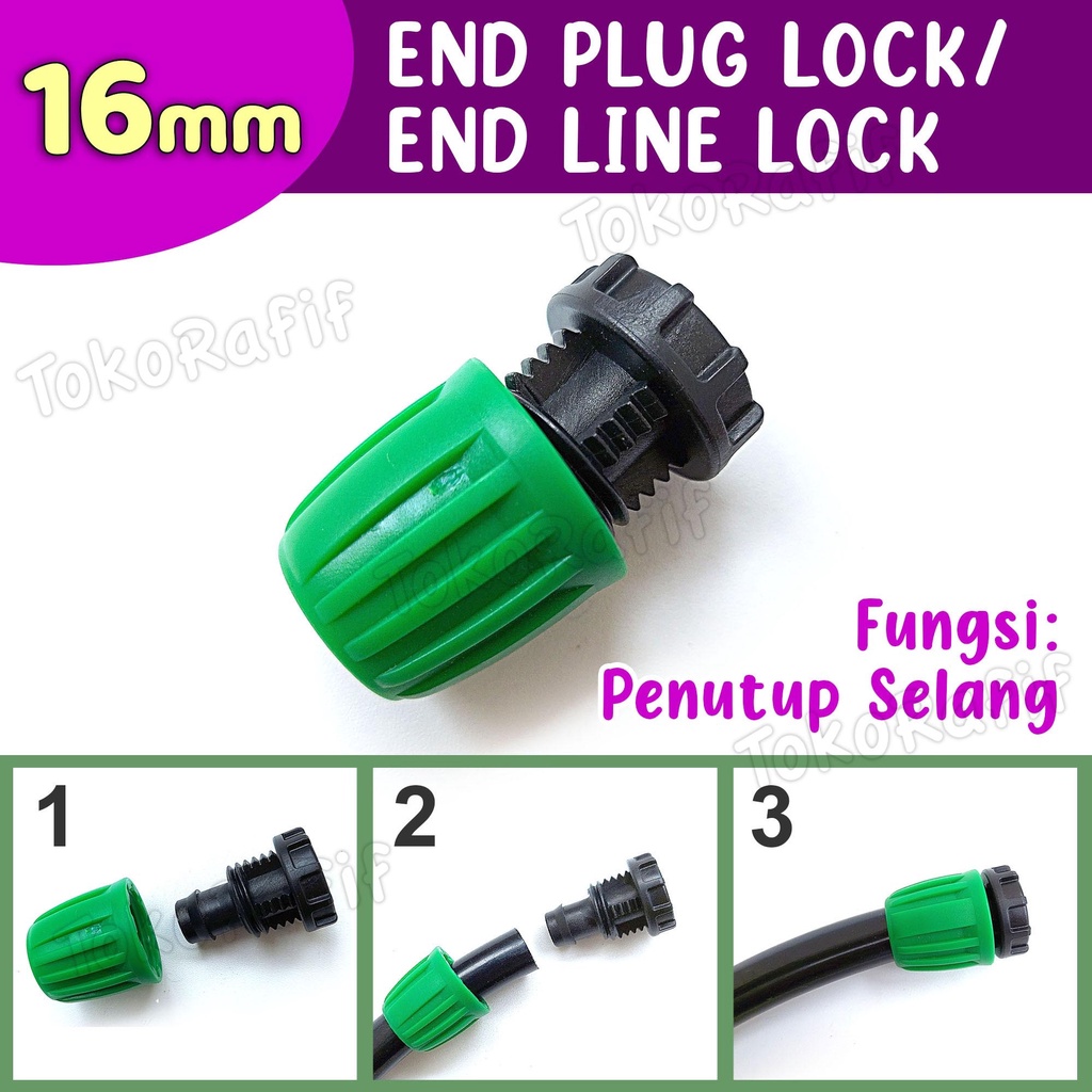 Nepel End Plug 16mm Lock praktis pasangnya