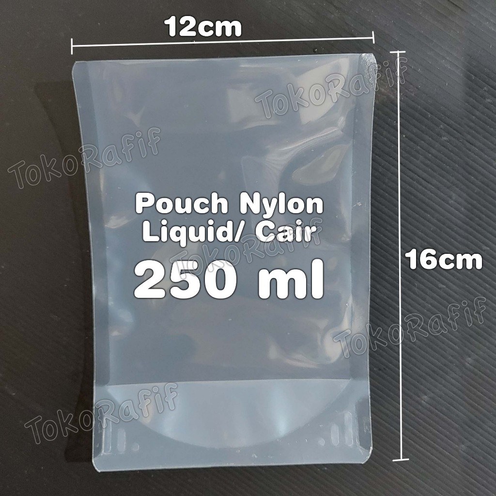 [50PCS]-Kemasan Pouch 250ml 16x12cm Liquid-Cairan Bahan Nylon Lldpe