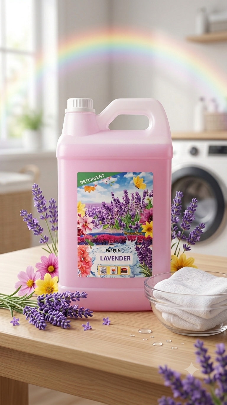 Detergen Cair 5L Murah Meriah Cepat Angkat Noda, Wangi tahan lama - lavender