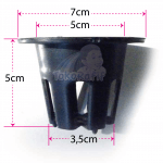 Netpot 5cm Lebar Hitam