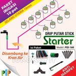 Paket Irigasi Drip Putar Stick 16mm -10pot
